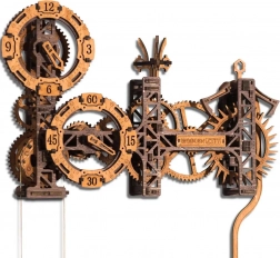 Puzzle 3D en bois Steampunk Gearworks – horloge murale 304 pièces