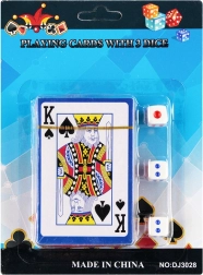 Set de cartes avec paquet et dés