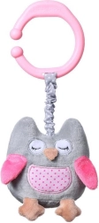 BabyOno jouet suspendu vibrant chouette Sofia rose