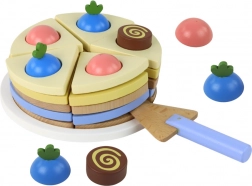 Gâteau en bois à découper, 8 parts