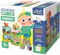 TREFL Primo cubes éducatifs empilables forêt
