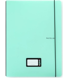 Cahier A4 avec pochette PP Oxybook Pastelini, 40 feuilles, vert