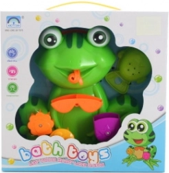 Grenouille de bain avec ventouses et arrosoir en forme de petit poisson