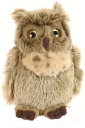 Hibou en peluche 25 cm - 1 pièce