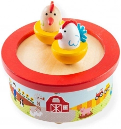 Boîte à musique en bois ferme BIGJIGS TOYS