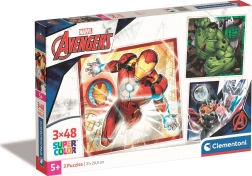 ensemble de puzzles 3×48 pièces MARVEL AVENGERS CLEMENTONI