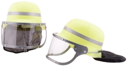 Casque de pompier avec visière 28 cm - 1 pièce