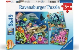 Puzzle Vie sous l'eau 3x49 pièces