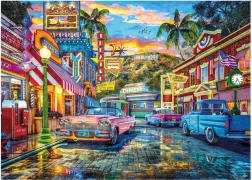 Puzzle HOLLYWOOD – rue rétro, 3000 pièces