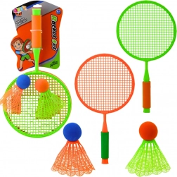 Set de badminton pour enfants - 2 raquettes et 2 grands volants