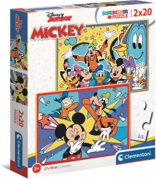 Clementoni puzzle Mickey et ses amis 2x20 pièces