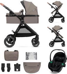 Poussette combinée Kinderkraft 3-en-1 Esme Pro Sand Beige