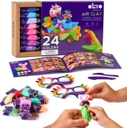OKTO pâte à modeler autodurcissante – set de 24 couleurs