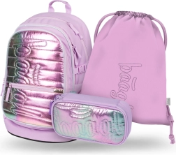 Baagl Set 3 : Sac à dos, Trousse et Sac de sport Lavande