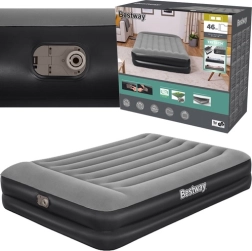 Lit pneumatique double avec pompe intégrée et oreiller 203 × 152 × 46 cm BESTWAY