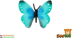 Papillon tropical Morpho Helena Zooted, figurine en plastique de 7 cm