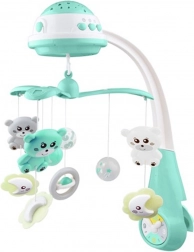 Mobile pour berceau avec projecteur lumineux Baby Mix menthe
