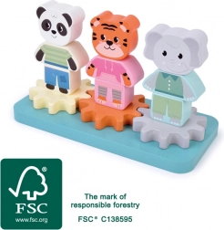 Jouet en bois à empiler Amis de la jungle SMALL FOOT