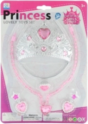 Coffret de princesse – couronne, collier, boucles d’oreilles et bague