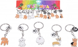 Porte-clés avec empreinte de patte de chien