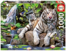 Puzzle Tigres Blancs 1000 pcs
