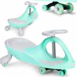 Draisienne wiggle car avec roues LED vert ECOTOYS