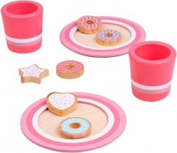 Bigjigs Toys set de biscuits en bois avec lait