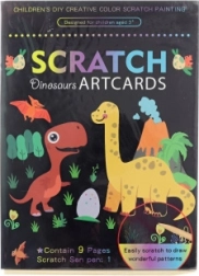 Images à gratter dinosaures, lot de 9 pcs