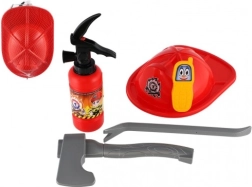 Set de pompier pour enfants avec casque et extincteur à eau