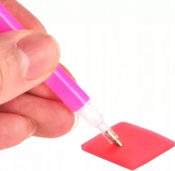 Peinture diamant avec support blanc 21 × 25 cm pour enfants