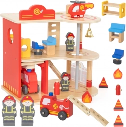 caserne de pompiers en bois 3 étages 14 pièces VIGA