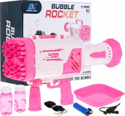 Pistolet à bulles pour enfants 3+ avec ventilateur et recharge – Rose