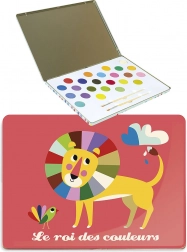 Peintures acryliques avec boîte métallique