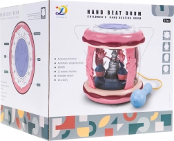 Tambour interactif avec microphone – cube multifonction avec sons, lumières et carrousel (18 mois+)