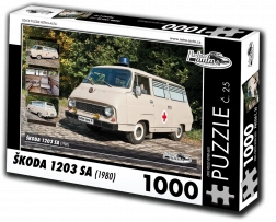 Puzzle Retro-Auto Škoda 1203 SA 1000 pièces