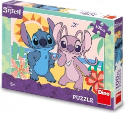 Puzzle Dino Stitch à la plage 100 pièces XL