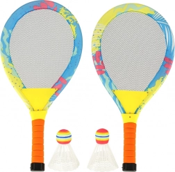 Raquettes de badminton LED lumineuses avec volants