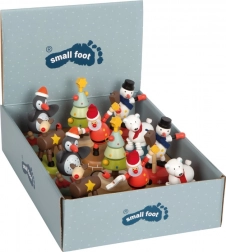 small foot figurine en bois dansante de Noël et d’hiver
