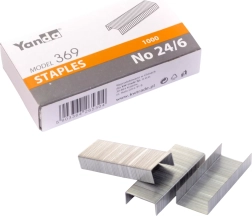 Agrafes de bureau pour agrafeuse 24/6 YANDA 1000 pcs