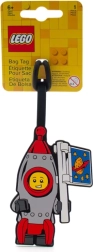 Étiquette de bagage Lego – fusée