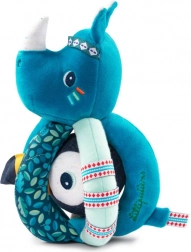 Lilliputiens hochet rhinocéros Marius et toucan Pablo