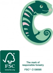 Petit pied lettre en bois C