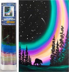 Peinture diamant Nuit polaire 30 × 40 cm NORIMPEX