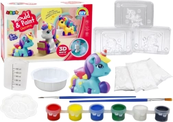 Kit artistique créatif 3D de peinture en plâtre Licorne