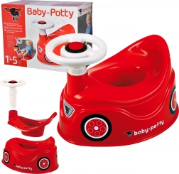 Pot de nuit pour enfants en forme de voiture BIG New Bobby Car avec volant et klaxon