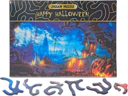 Puzzle Happy Halloween Jardin de citrouilles 468 pièces