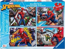 Puzzle 4×100 pièces SPIDER-MAN Bumper Pack