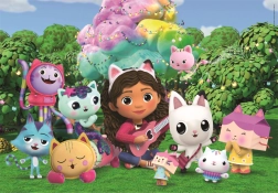 Puzzle La Maison magique de Gabby : Au jardin MAXI 24 pièces