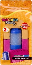 Sable cinétique WONDER FACTORY Never Dry Sand Bag, orange‑rouge