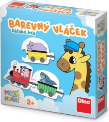 Premiers jeux : petit train coloré – jeu éducatif pour les tout-petits